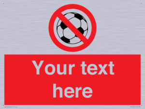 Custom No Ball Games Sign